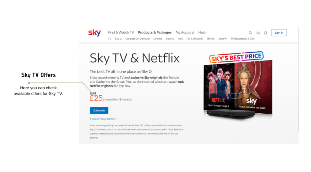 SKY TV Offers